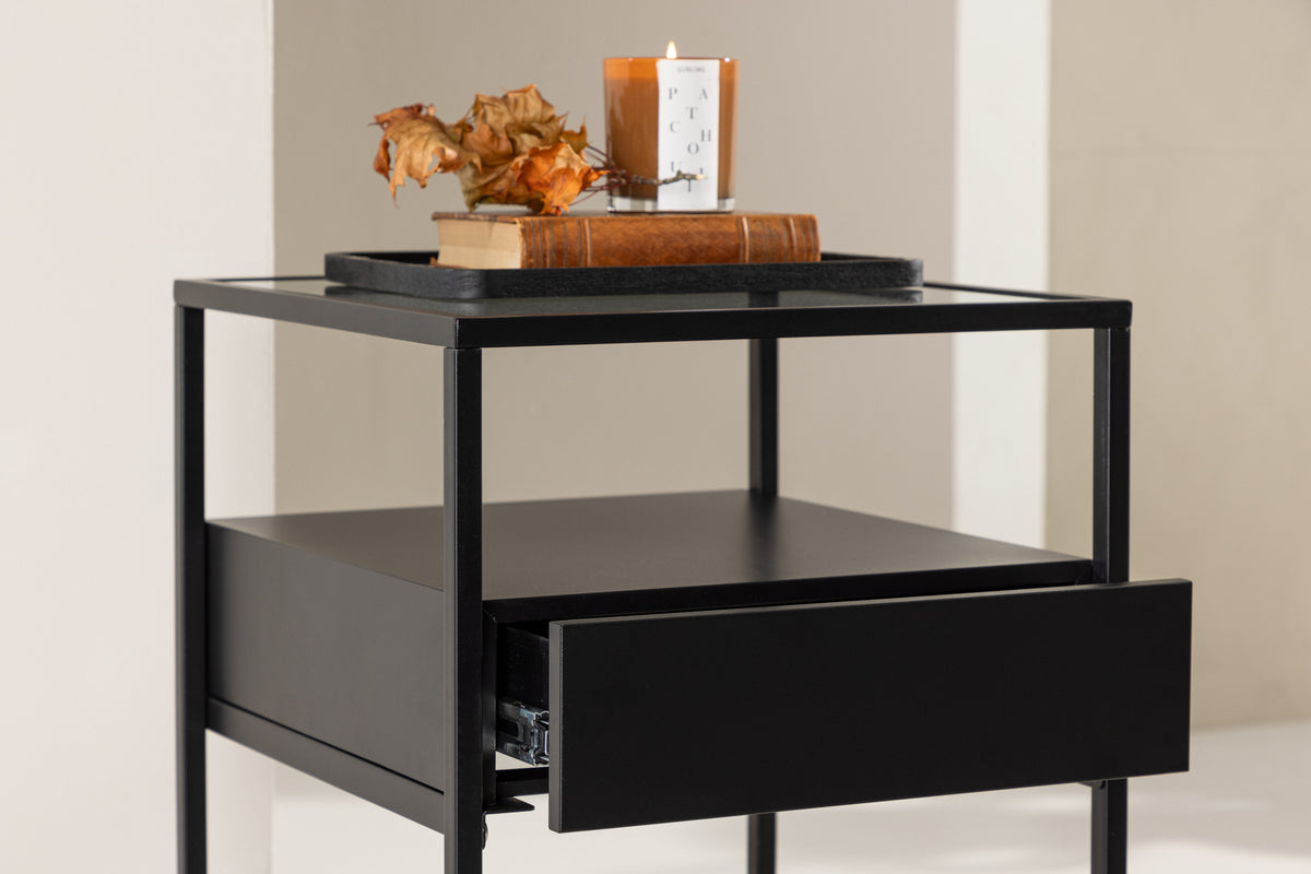 Fortaleza Sidebord 40 x 40 Sort