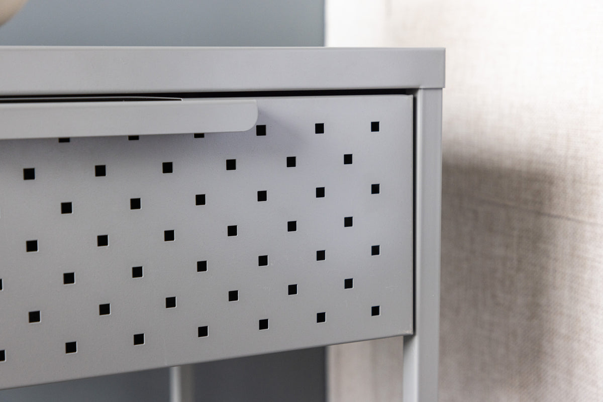 Sacramento Bedside Table 40 x 40 Light Grey
