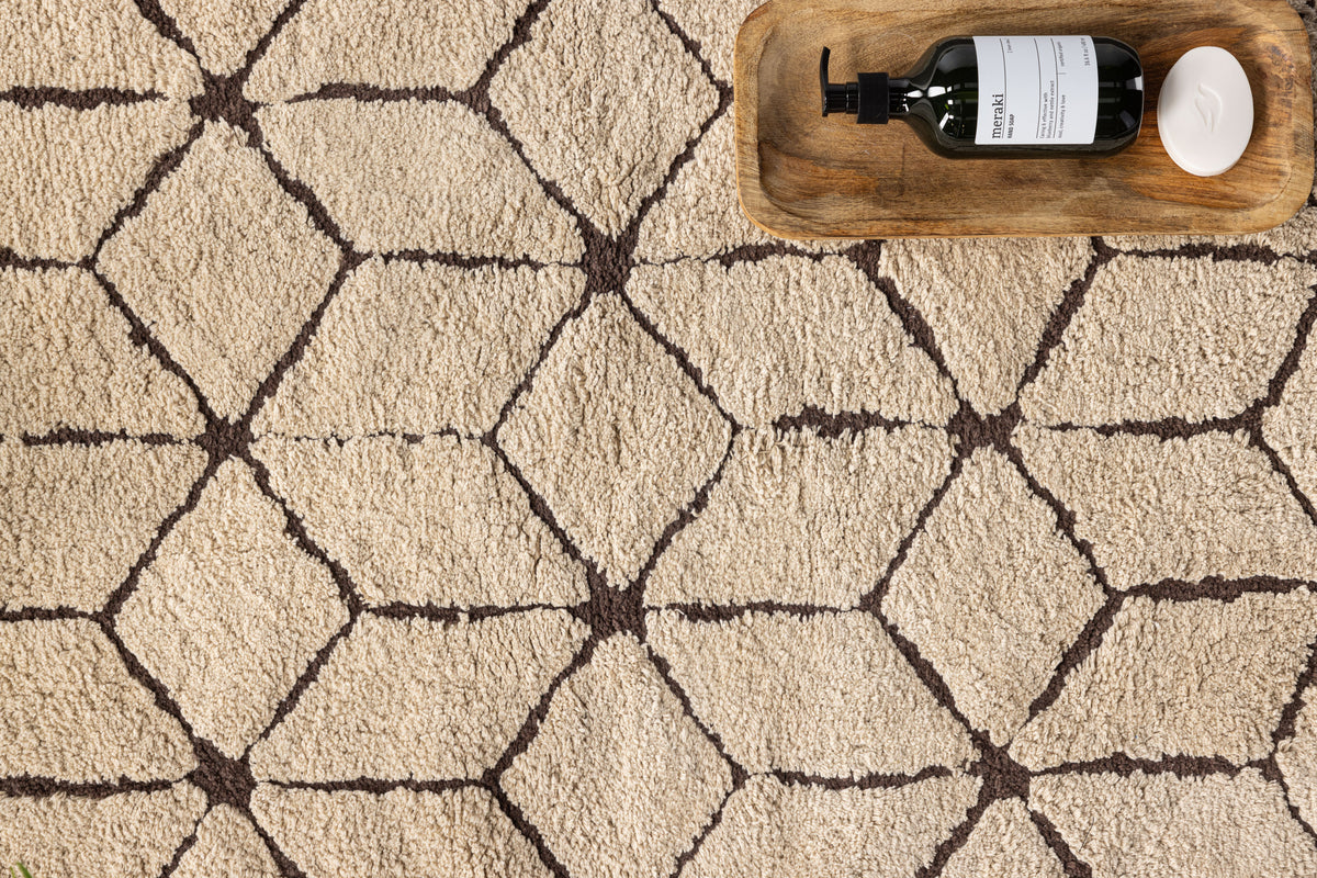 Petrus Rectangular Carpet 90 x 60 Brown
