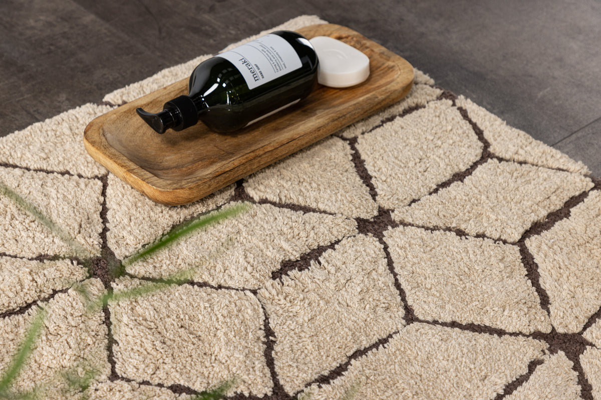 Petrus Rectangular Carpet 90 x 60 Brown