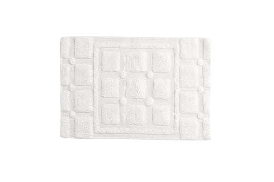 Putte Rectangular Carpet 90 x 60 White