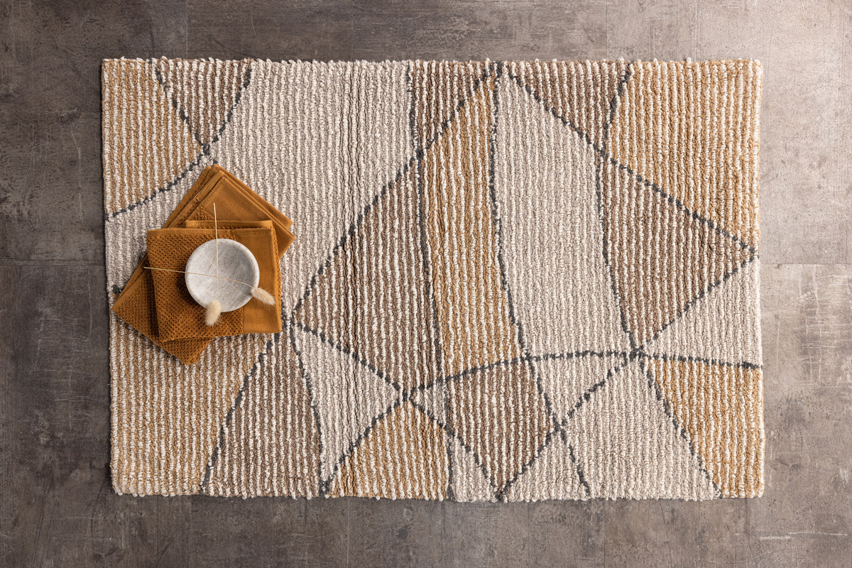Loui Rectangular Carpet 90 x 60 Ivory