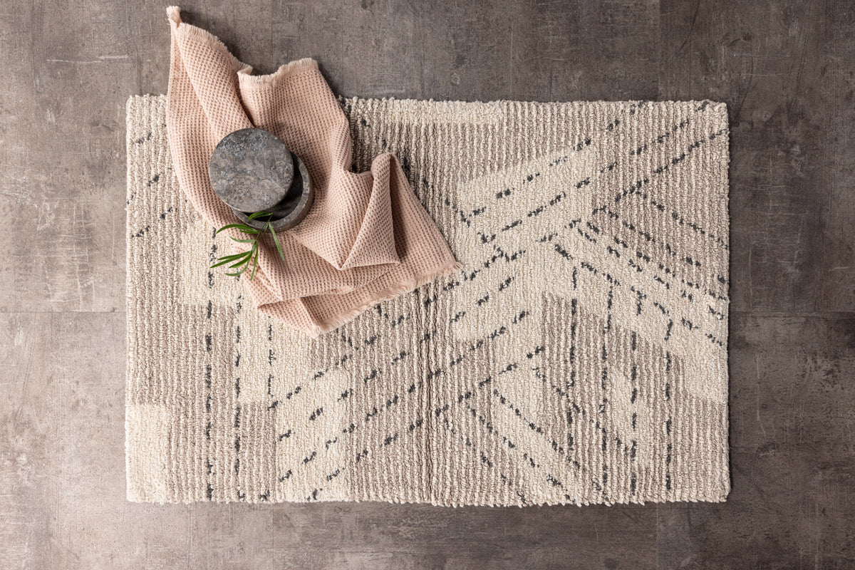 Lorentz Rectangular Carpet 90 x 60 Greige