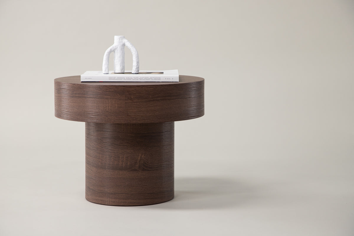 Malung Side Table ⌀50 Brun