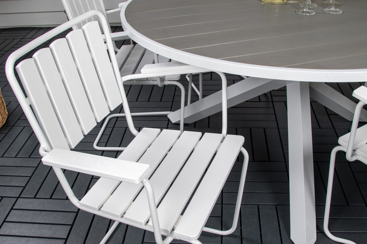 Rundt spisebord 140 Hvid