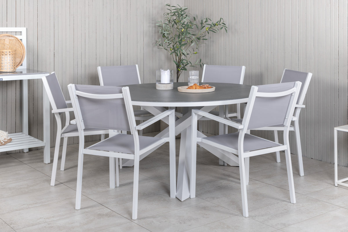 Copacabana Rundt Spisebord ⌀140 Grå