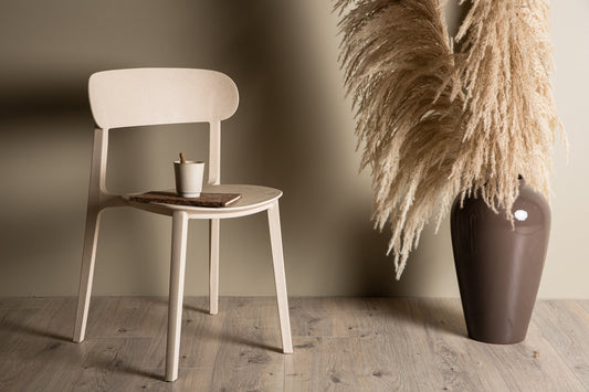 Spisebordsstol 2-pak Beige