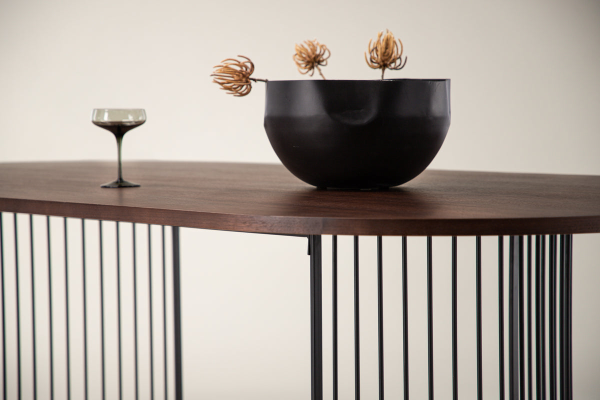 Hamneskär Oval Spisebord 220 x 110 Valnød