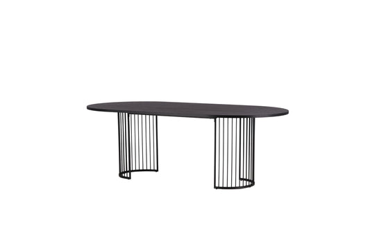 Hamneskär Oval Spisebord 220 x 110 Sort