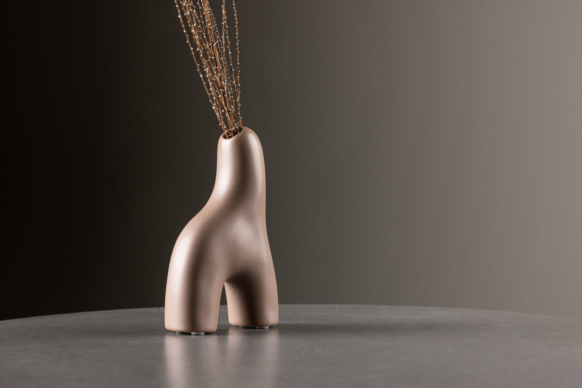 Aya Vase 5 x 16 x 10 Brun