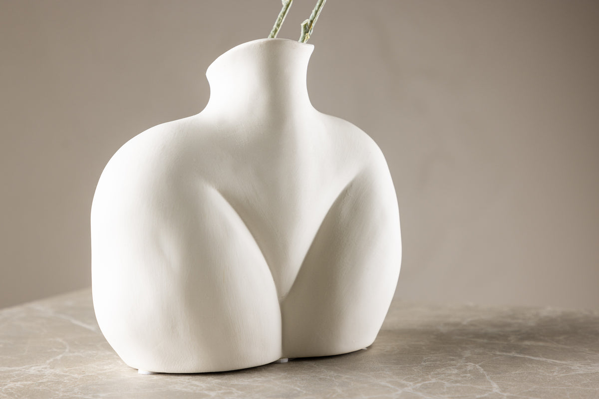 Harvey Vase ø5 Offwhite