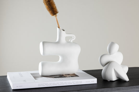 Vase 19 x 18 x 7 Hvid