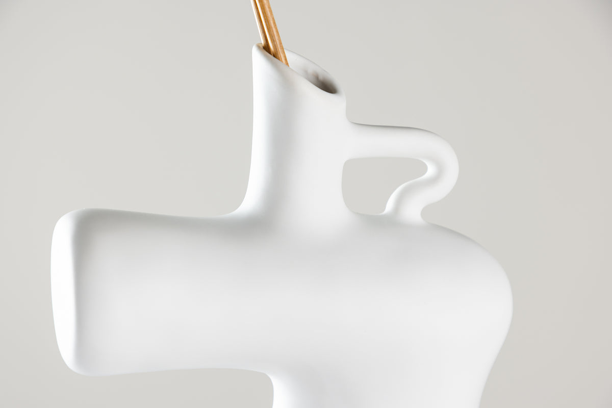 Dity Vase 19 x 18 x 7 Hvid