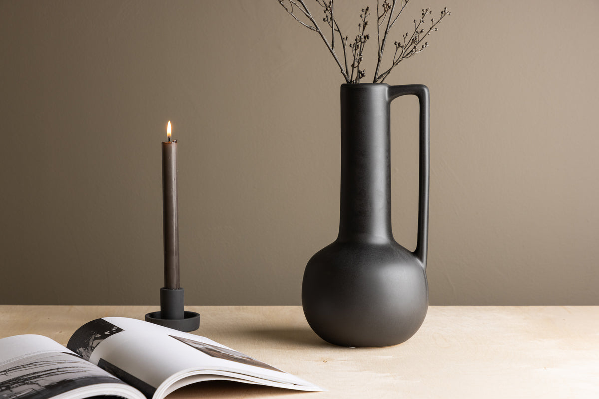 Allis Vase ø18 Sort
