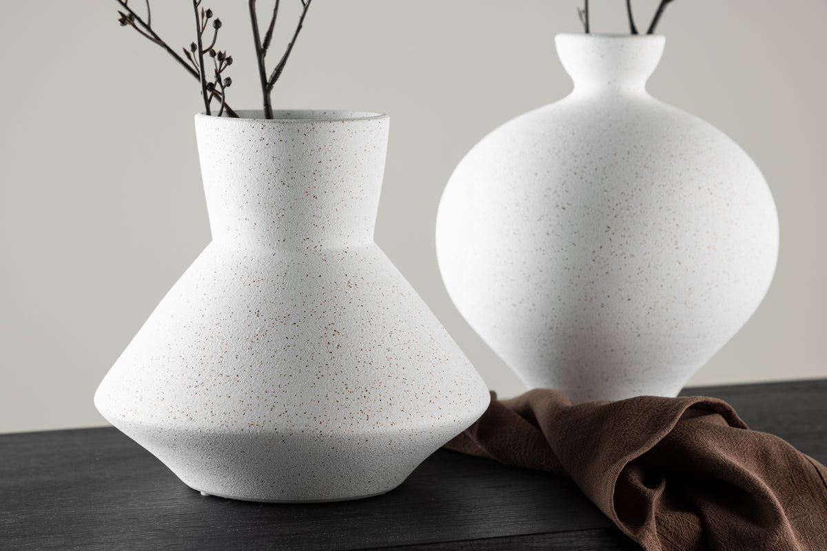 Rellis Vase ø22 Hvid