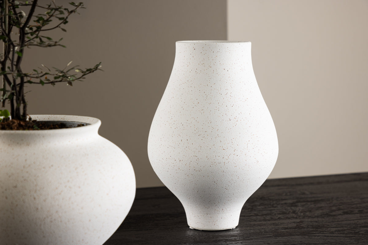 Rellis Vase ø14 Hvid