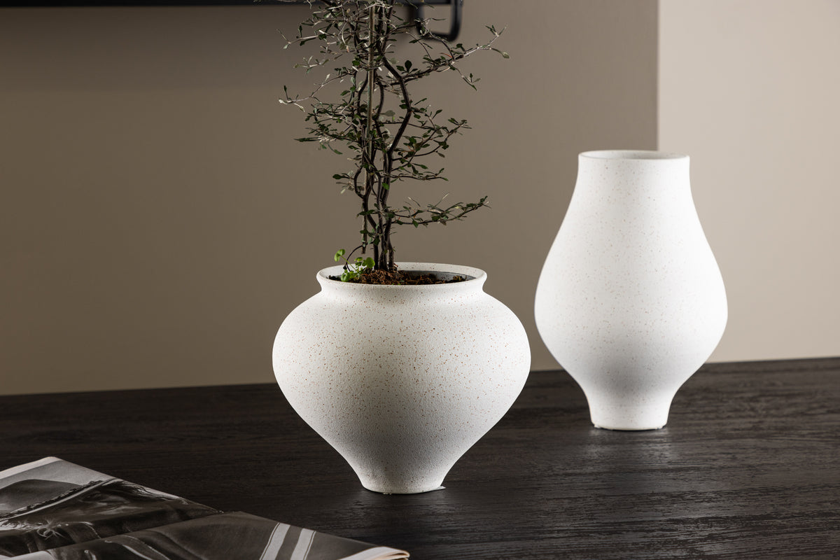 Rellis Vase ø18 Hvid