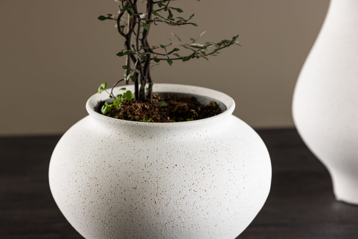 Rellis Vase ø18 Hvid