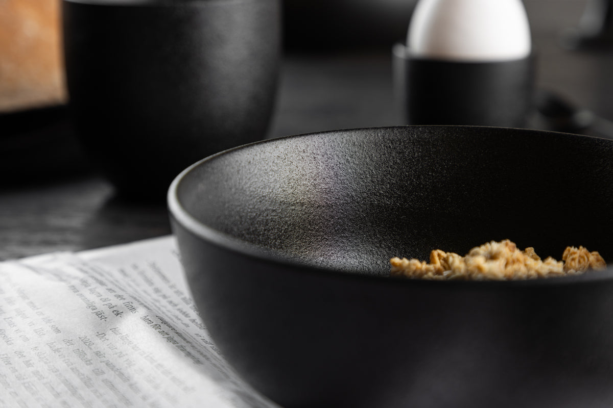 Wabi Sabi Skål ø14 2-pak Sort
