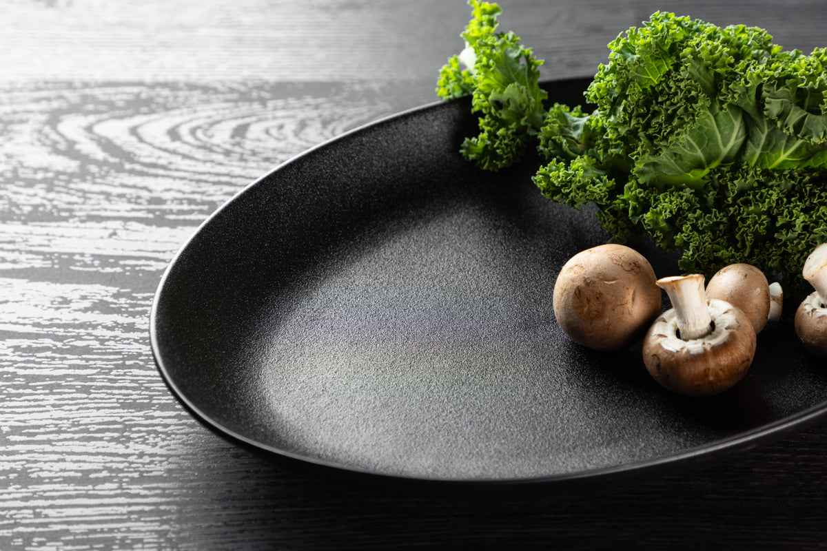 Wabi Sabi Tallerken 21 x 31 2-pak Sort