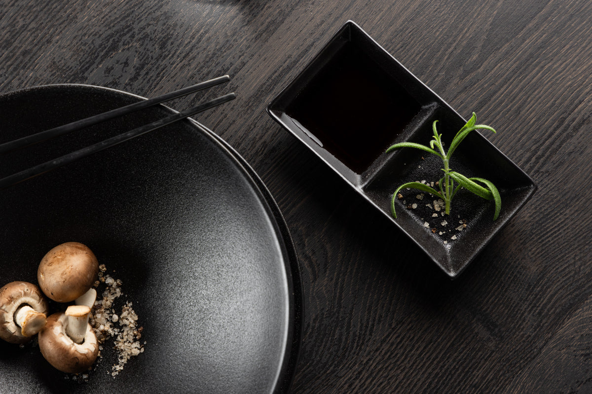 Wabi Sabi Sauce Skål 8 x 15 2-pak Sort