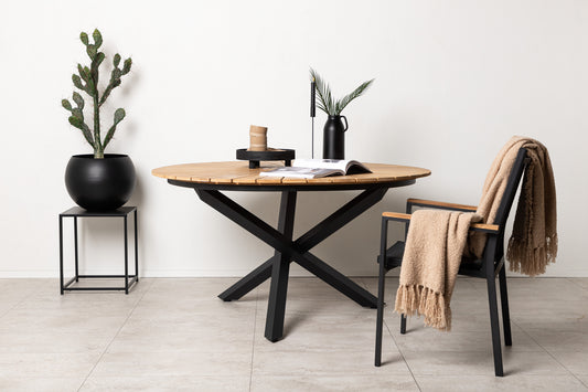 Rundt spisebord 140 Sort