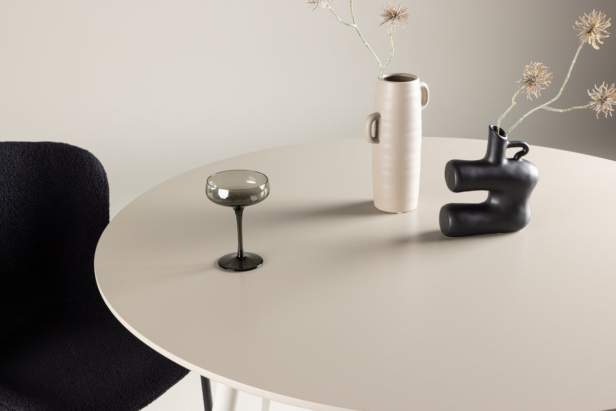 Plaza Rund Spisebord ⌀120 Beige