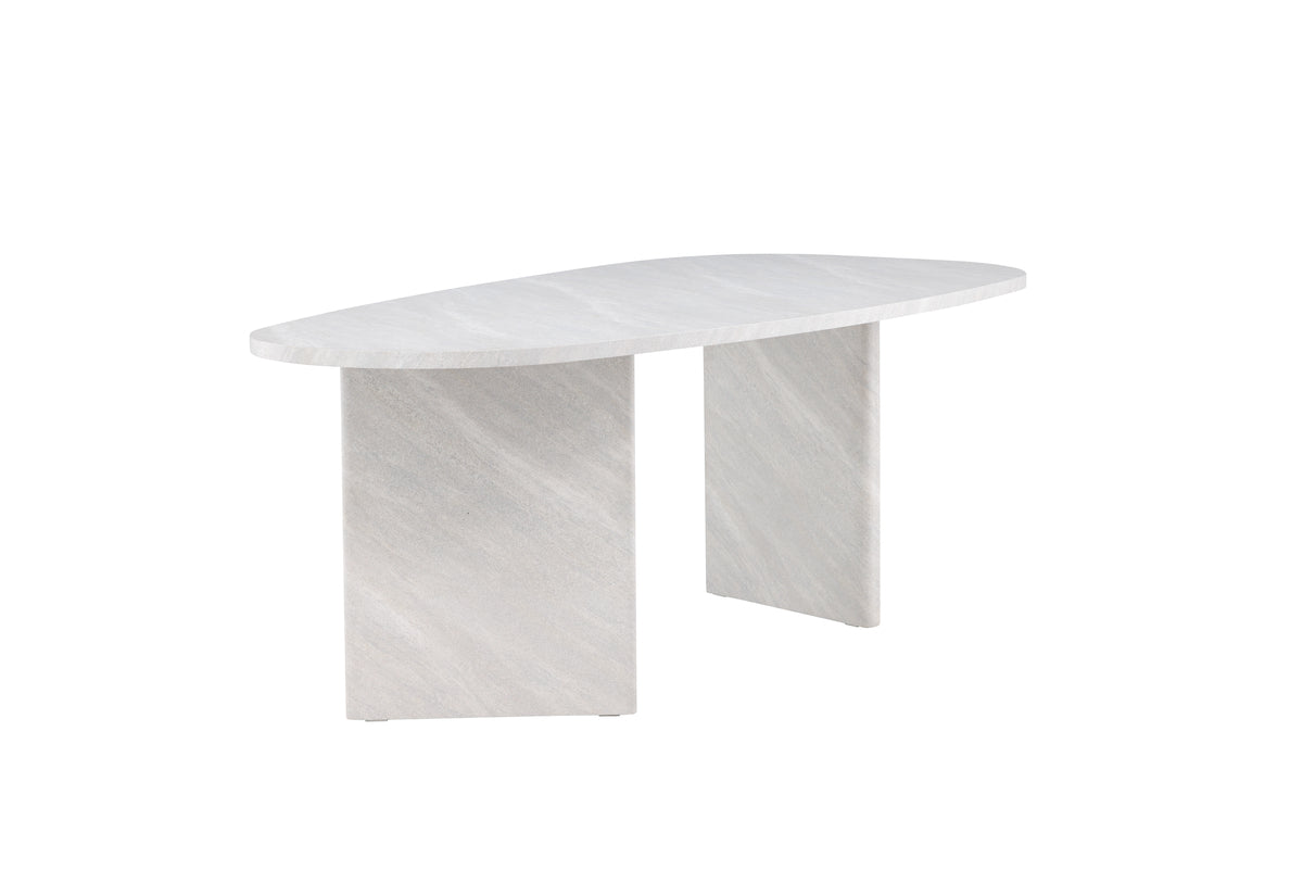 Grönvik Oval Spisebord 220 x 100 Hvid