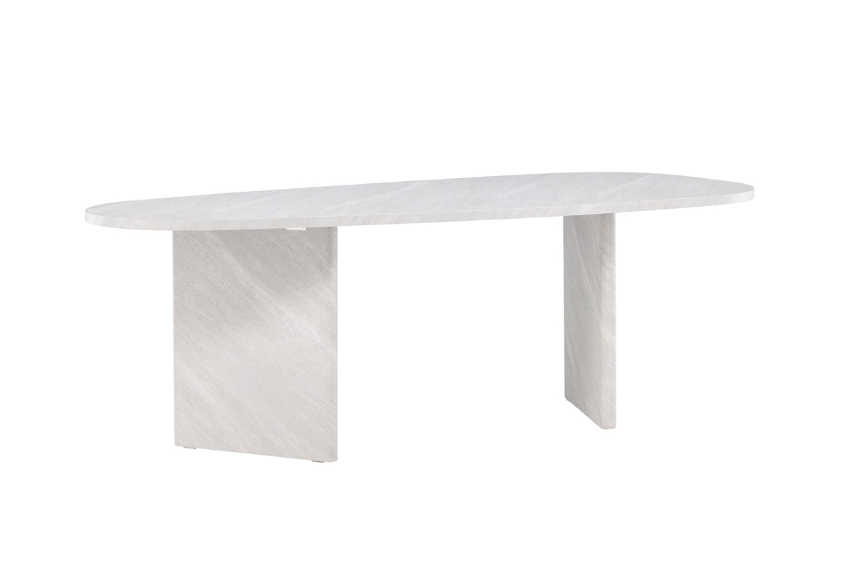 Grönvik Oval Spisebord 220 x 100 Hvid