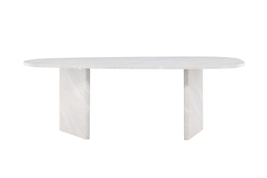 Grönvik Oval Spisebord 220 x 100 Hvid