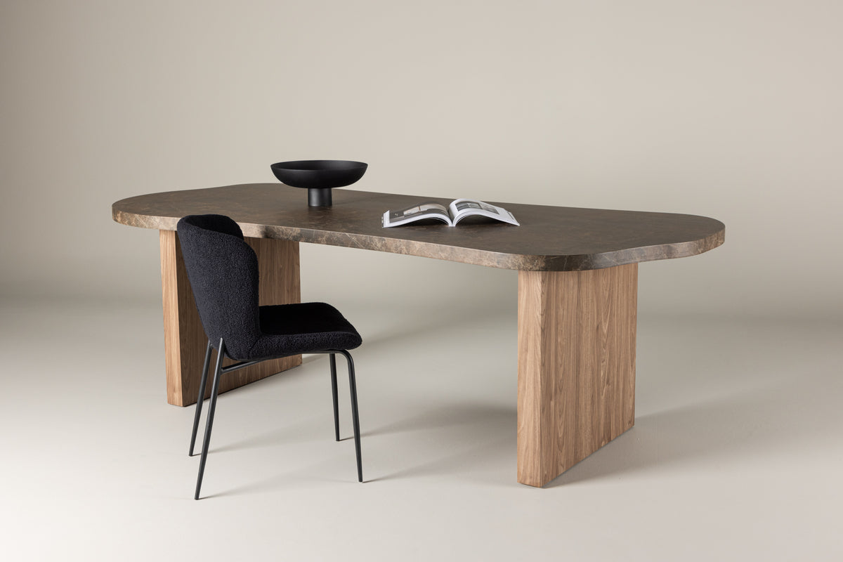 Eleonora Oval Spisebord 230 x 100 Brun