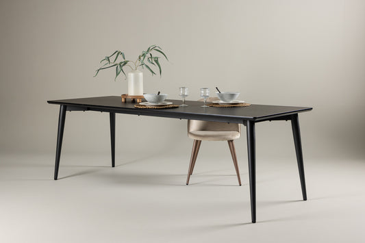 Ellis Rektangulært Spisebord 230 x 85 Sort