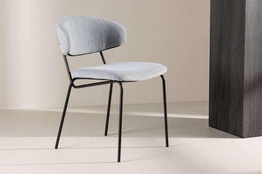 Spisebordsstol 2-pak Blå