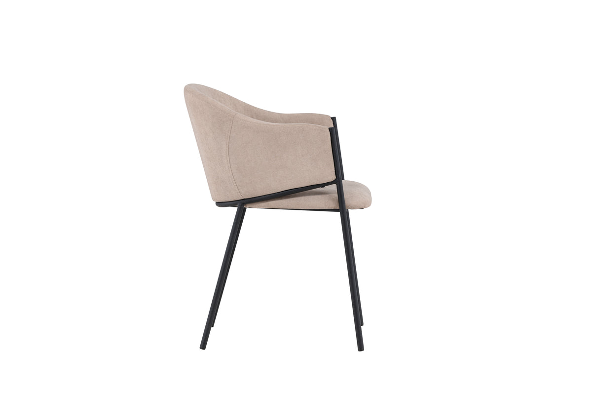 Evelina Spisebordsstol 2-pak Beige