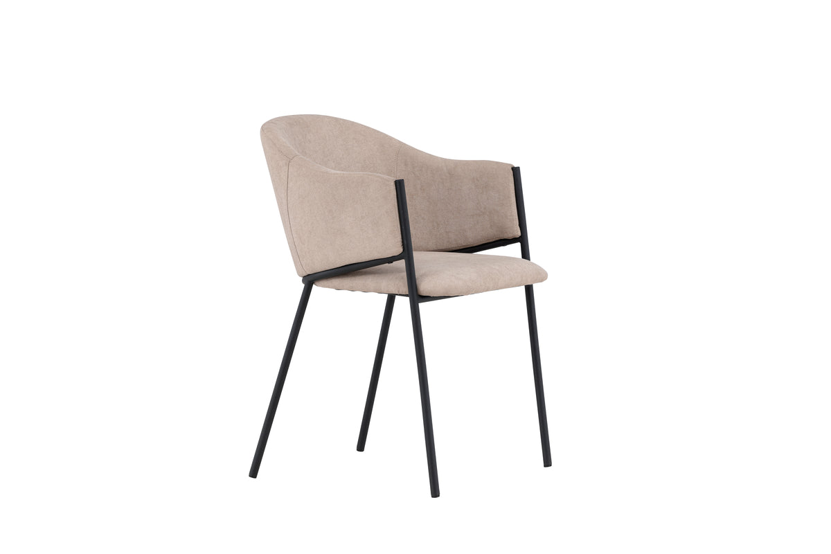 Evelina Spisebordsstol 2-pak Beige