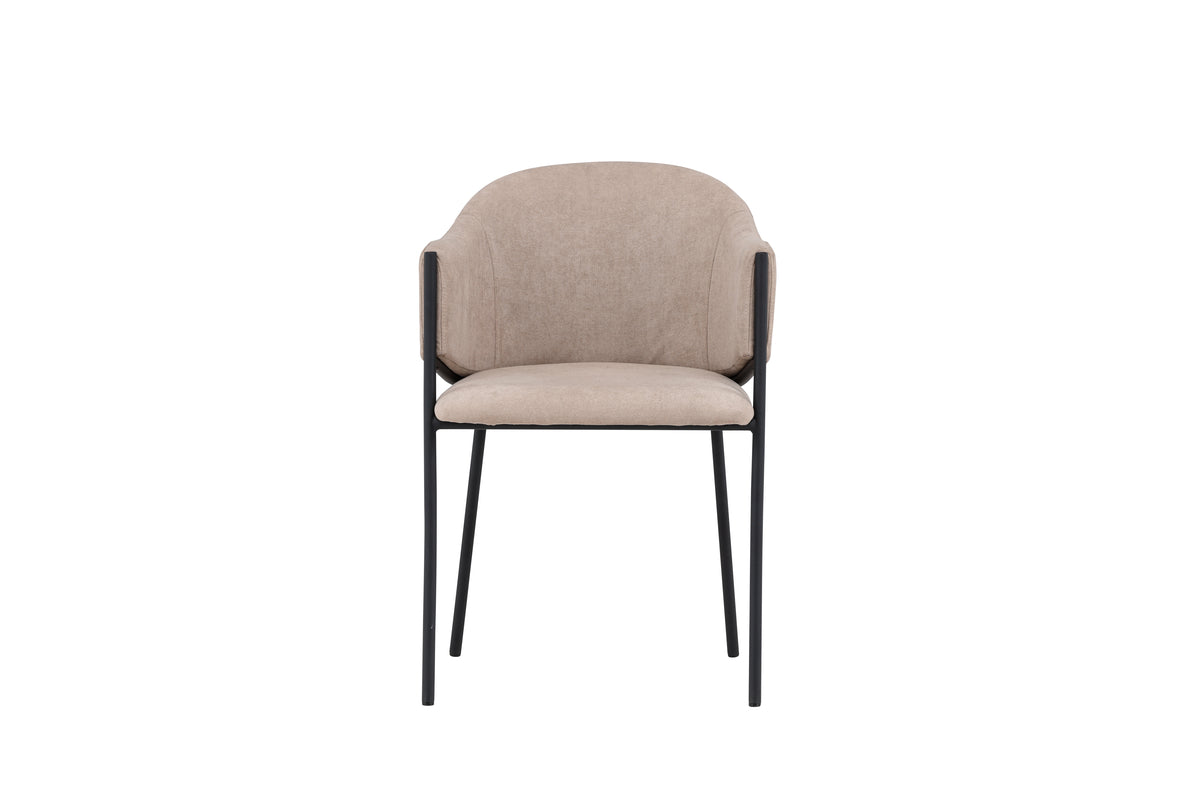 Evelina Spisebordsstol 2-pak Beige