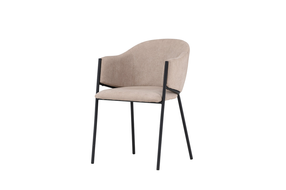 Evelina Spisebordsstol 2-pak Beige