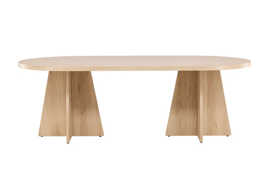 Bootcut Ovalt Spisebord 230 x 115 Natur