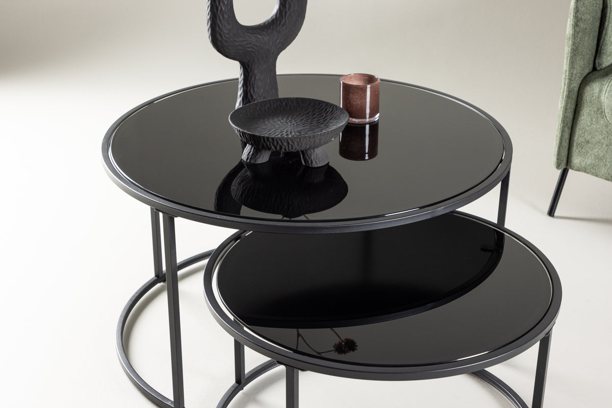 Twin Sofa Table ø79 Sort