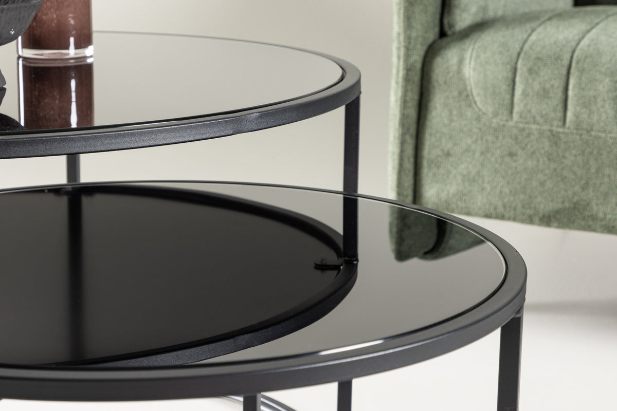 Twin Sofa Table ø79 Sort
