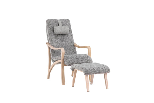 Fårö Lounge Stol Lys Grå