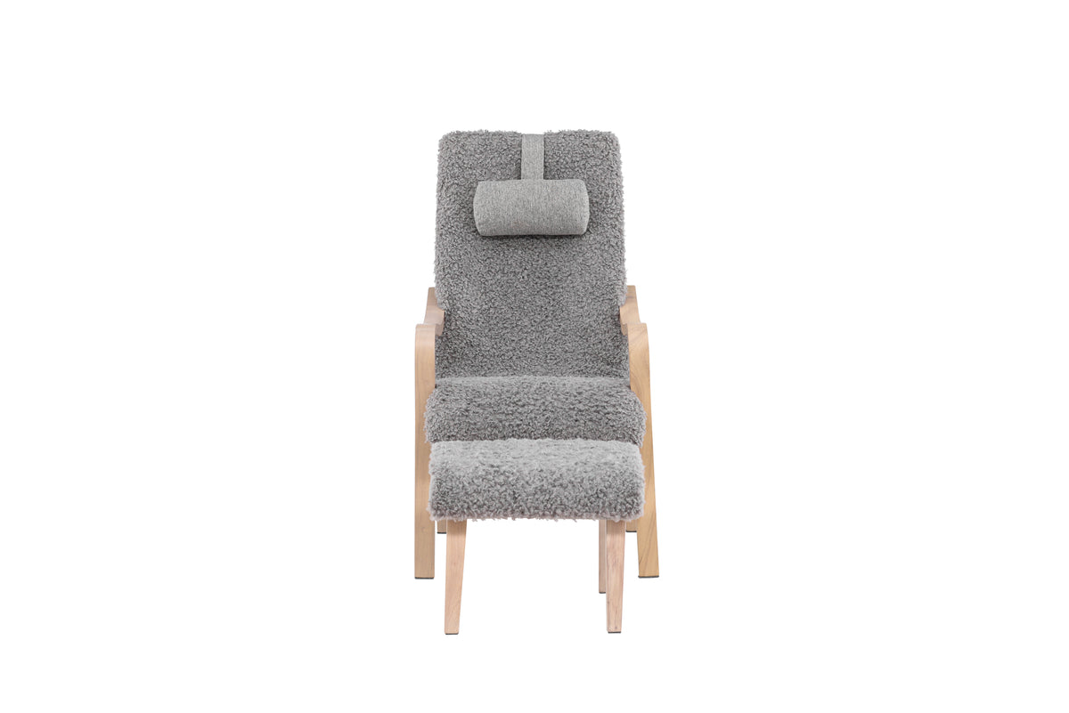 Fårö Lounge Stol Lys Grå