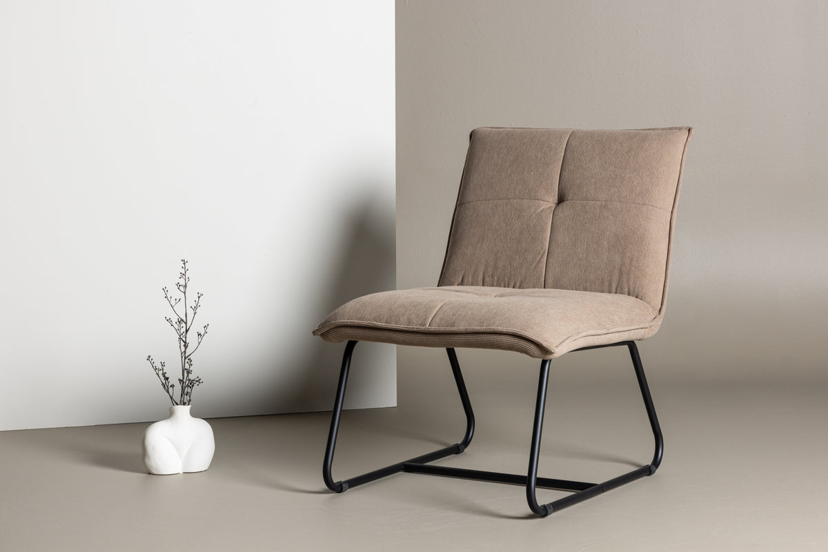 Madison Lounge Stol Brun