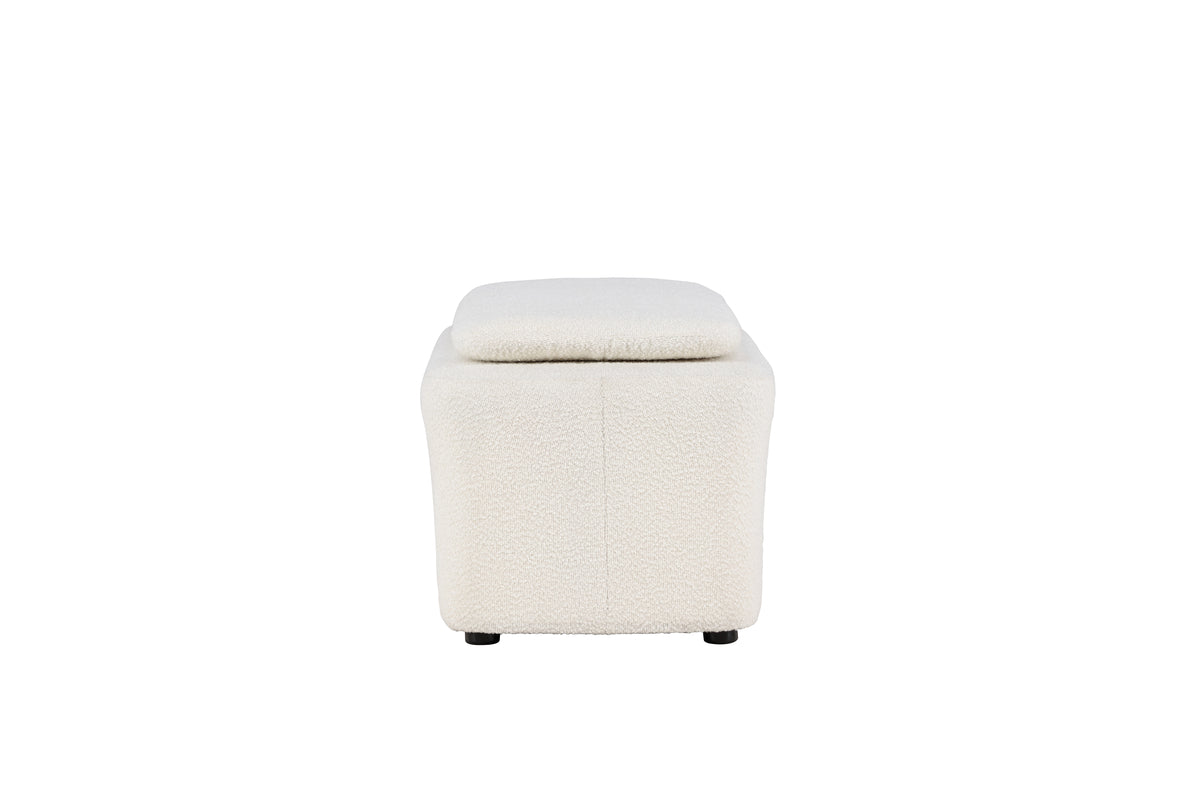 Laurel Ottoman 53 x 66 x 83 Hvid