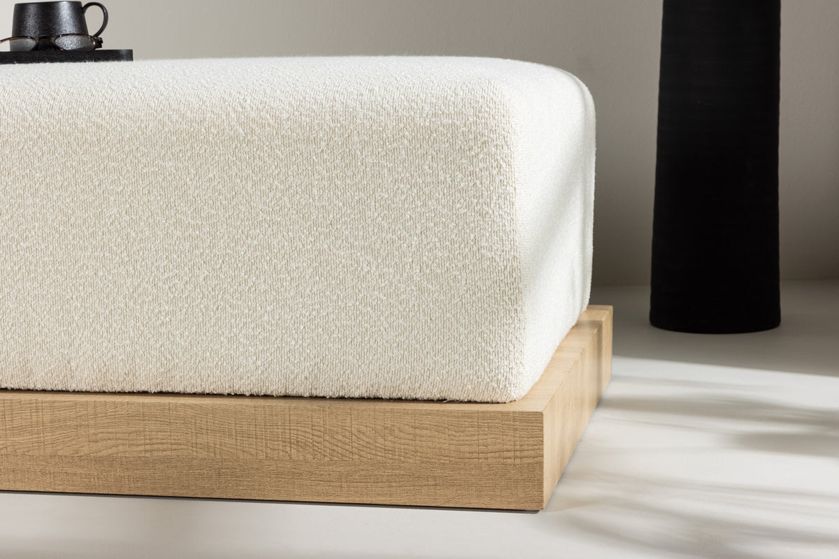 Ivy Ottoman 70 x 45 x 100 Hvid