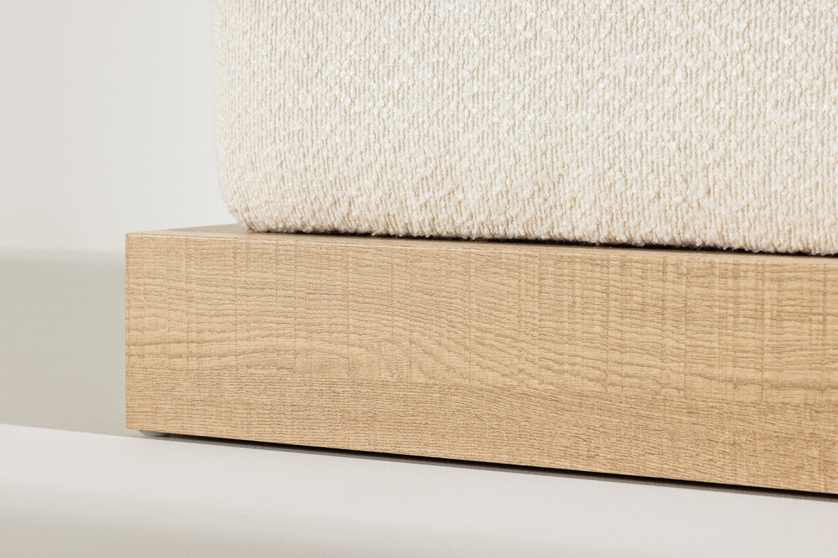 Ivy Ottoman 70 x 45 x 100 Hvid