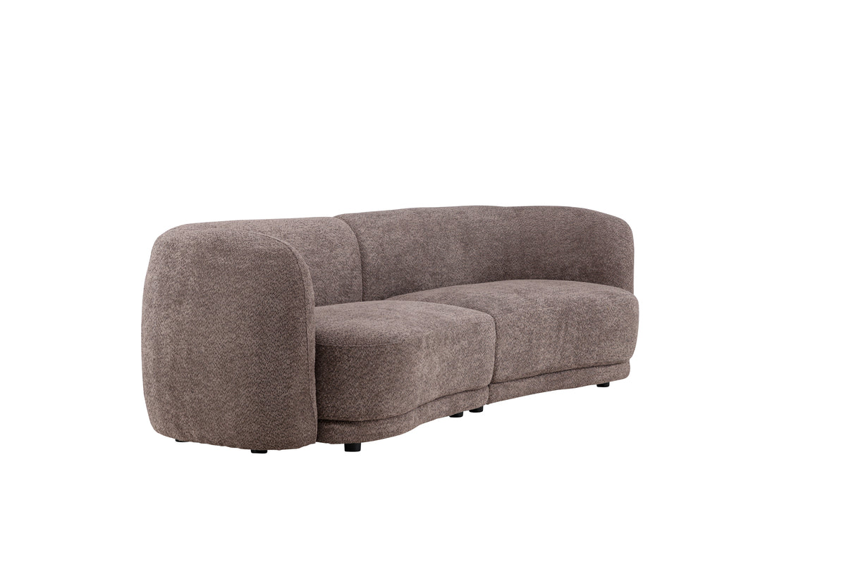 Cielo 3-Seat Sofa Brun