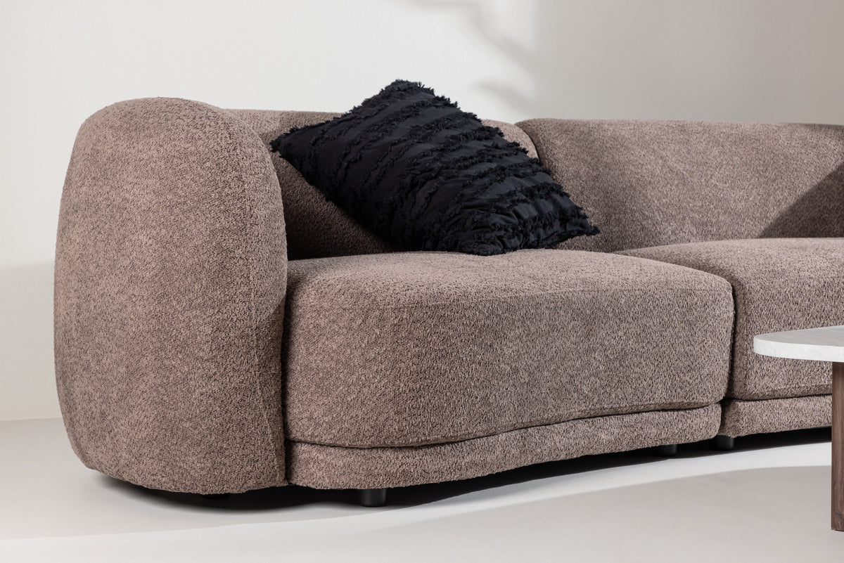 Cielo 3-Seat Sofa Brun