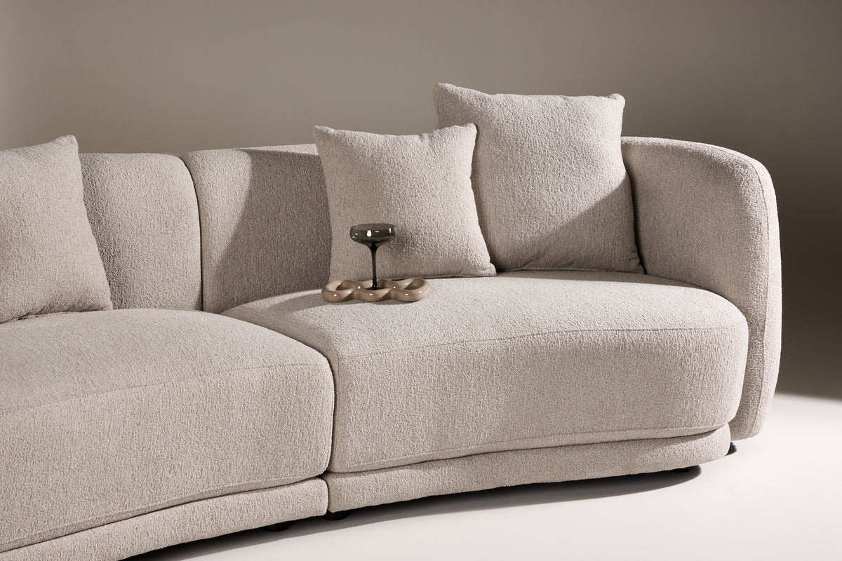 Cielo 3-Seat Sofa Beige