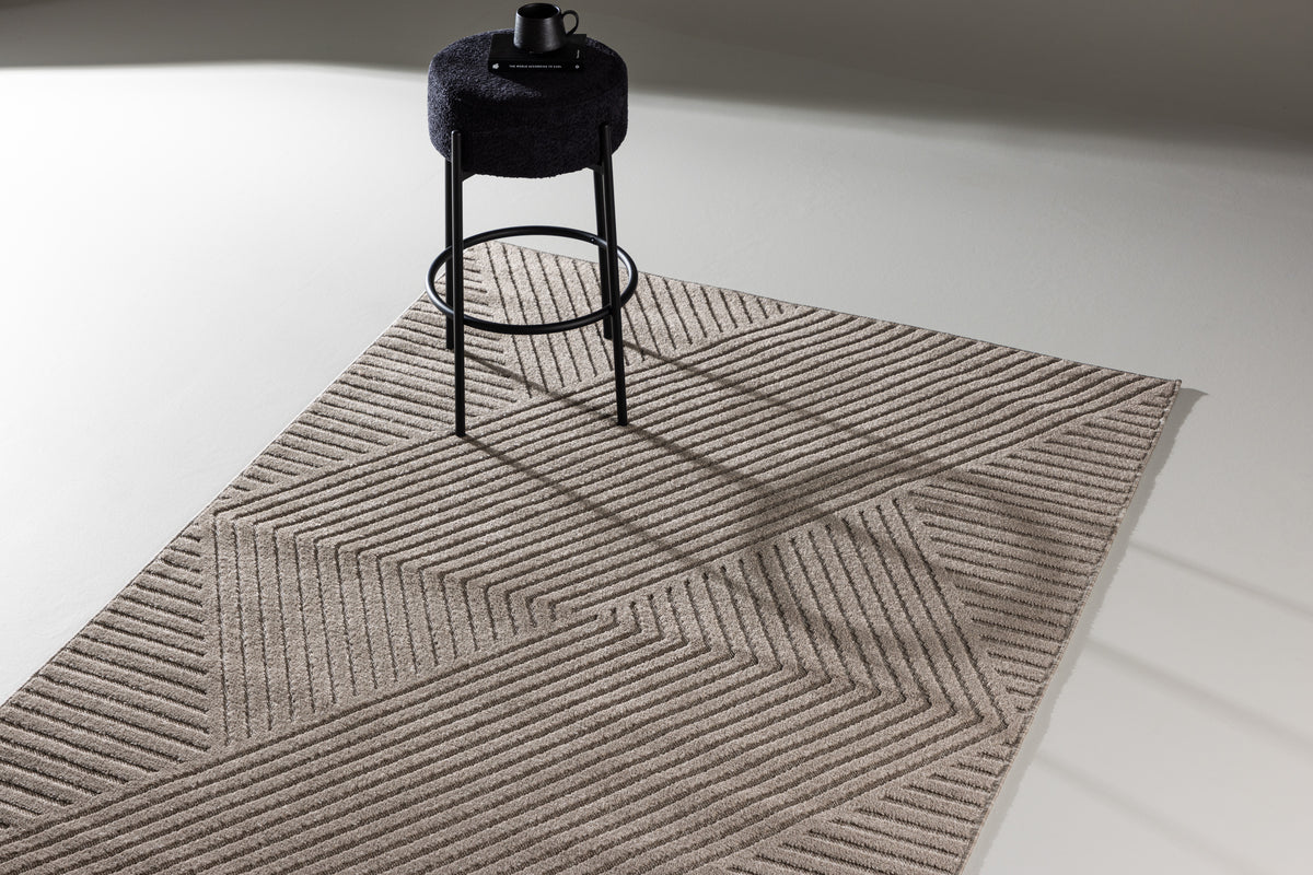 Aron Rektangulært Tæppe 230 x 160 Brun